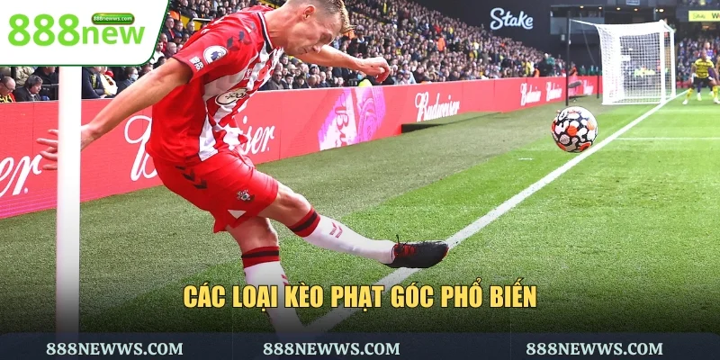 Các loại kèo phạt góc phổ biến
