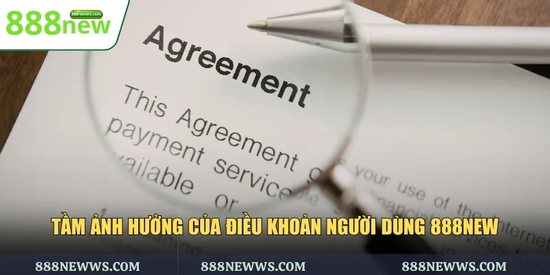 Tầm ảnh hưởng của điều khoản người dùng 888NEW