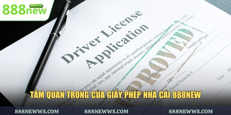 Tầm quan trọng của giấy phép nhà cái 888NEW